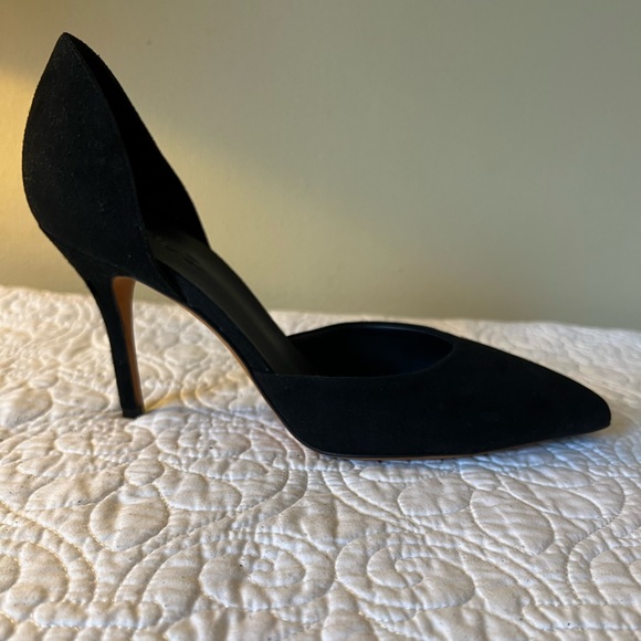 Vince Celeste Black Suede D’orsay Heels - Picture 7 of 8